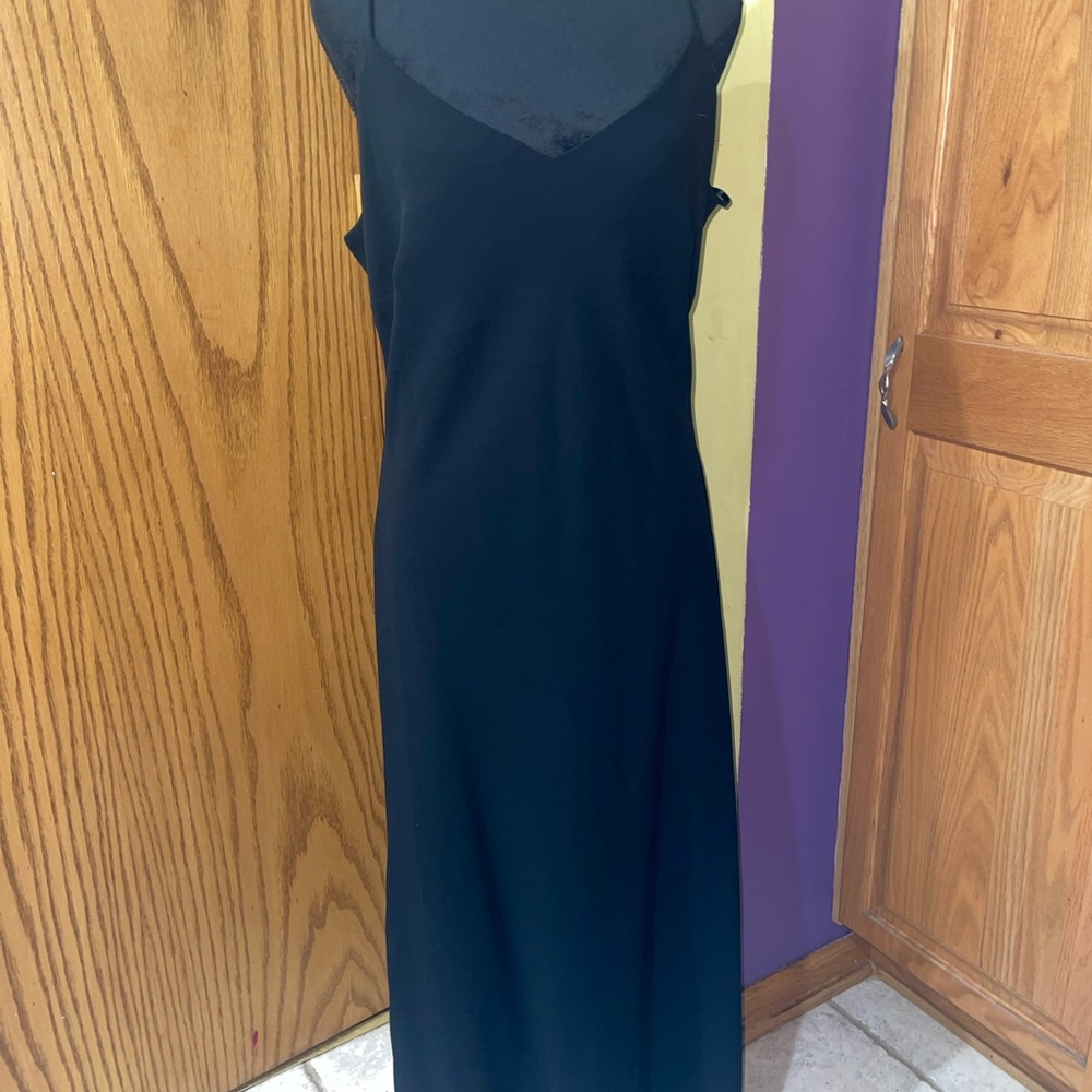 Evan Picone Black Maxi Slip Dress